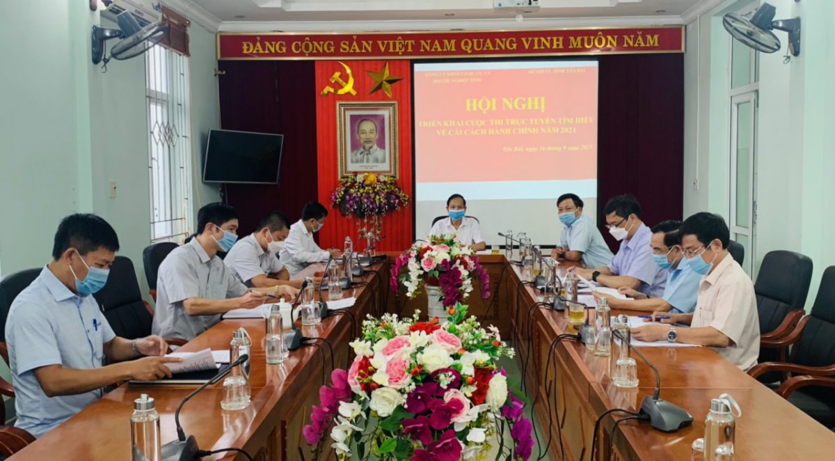 Đảng ủy Khối cơ quan và doanh nghiệp tỉnh tổ chức Hội nghị họp triển khai Cuộc thi trực tuyến “Tìm hiểu về Cải cách hành chính”  năm 2021