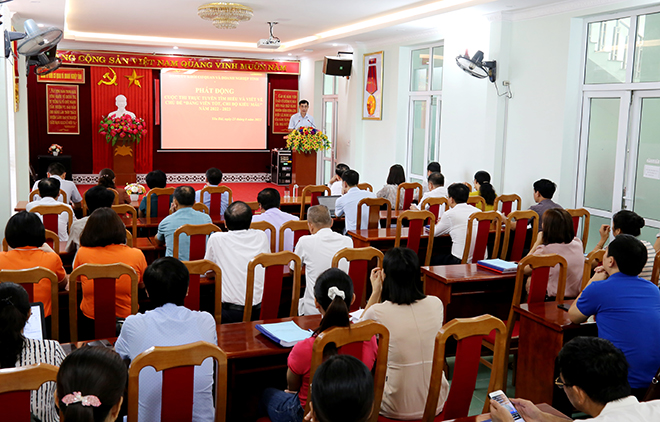 Đảng ủy Khối cơ quan và doanh nghiệp tỉnh: Phát động Cuộc thi tìm hiểu trực tuyến và viết về chủ đề “Đảng viên tốt, Chi bộ kiểu mẫu” năm 2022 – 2023