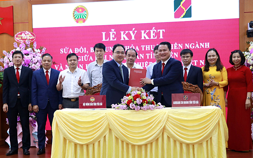 Sơ kết 4 năm thực hiện thỏa thuận liên ngành giữa Agribank Chi nhánh tỉnh và Hội Nông dân tỉnh Yên Bái